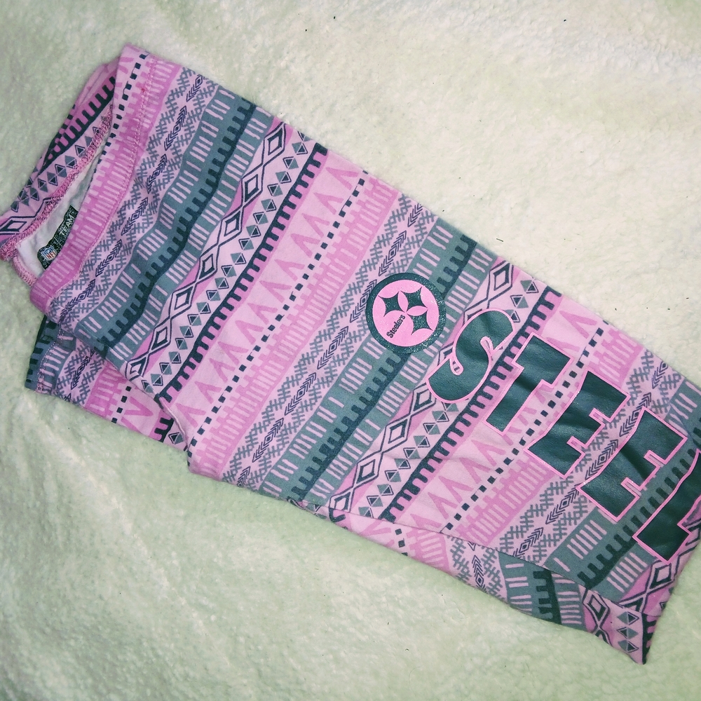 Steelers Pink and Gray Patterned Scarf